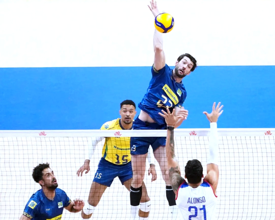 Na sua segunda partida na Liga, Brasil perde para Cuba
