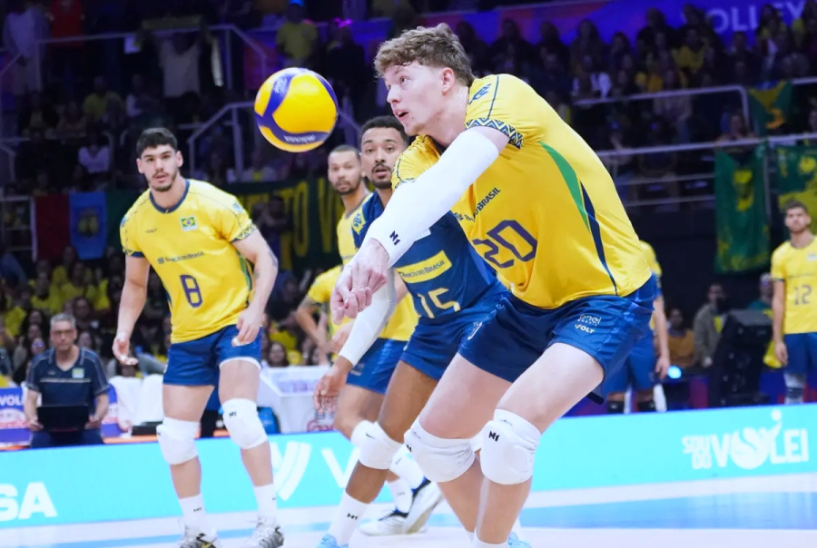 Após apagão, Brasil reage e vence Ucrânia de virada 