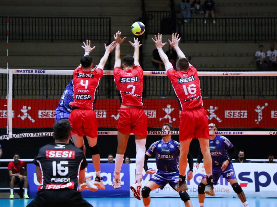 Sesi Bauru encerra primeira fase do Paulista contra Mogi Vôlei